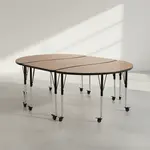 Flash Furniture XU-GRP-A3060CON-60-OAK-T-A-CAS-GG