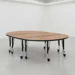 Flash Furniture XU-GRP-A3060CON-60-OAK-T-P-CAS-GG