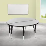 Flash Furniture XU-GRP-A48-HCIRC-GY-T-P-GG