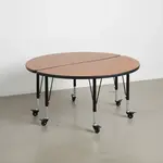 Flash Furniture XU-GRP-A48-HCIRC-OAK-T-P-CAS-GG