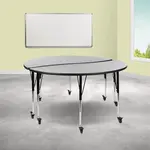 Flash Furniture XU-GRP-A60-HCIRC-GY-T-A-CAS-GG
