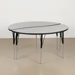 Flash Furniture XU-GRP-A60-HCIRC-GY-T-A-GG