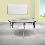 Flash Furniture XU-GRP-A60-HCIRC-GY-T-A-GG