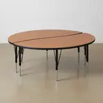 Flash Furniture XU-GRP-A60-HCIRC-OAK-T-P-GG