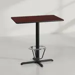 Flash Furniture XU-MAHTB-2442-T2230B-3CFR-GG