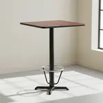 Flash Furniture XU-MAHTB-3030-T2222B-3CFR-GG