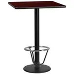 Flash Furniture XU-MAHTB-3030-TR18B-3CFR-GG
