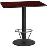 Flash Furniture XU-MAHTB-3048-TR24B-4CFR-GG