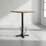 Flash Furniture XU-NATTB-2424-T2222B-3CFR-GG