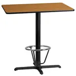 Flash Furniture XU-NATTB-2442-T2230B-3CFR-GG