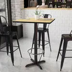 Flash Furniture XU-NATTB-3030-T2222B-3CFR-GG