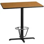 Flash Furniture XU-NATTB-3042-T2230B-3CFR-GG