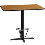 Flash Furniture XU-NATTB-3048-T2230B-3CFR-GG