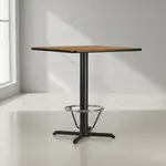 Flash Furniture XU-NATTB-4242-T3333B-4CFR-GG