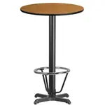 Flash Furniture XU-RD-24-NATTB-T2222B-3CFR-GG