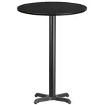 Flash Furniture XU-RD-30-BLKTB-T2222B-GG