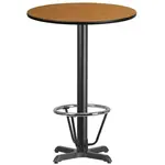 Flash Furniture XU-RD-30-NATTB-T2222B-3CFR-GG