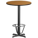 Flash Furniture XU-RD-30-NATTB-T2222B-3CFR-GG