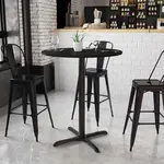 Flash Furniture XU-RD-36-BLKTB-T3030B-GG