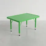 Flash Furniture YU-YCX-001-2-RECT-TBL-GREEN-GG