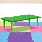 Flash Furniture YU-YCX-001-2-RECT-TBL-GREEN-GG