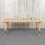 Flash Furniture YU-YCX-001-2-RECT-TBL-NAT-GG