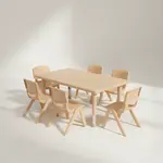 Flash Furniture YU-YCX-0013-2-RECT-TBL-NAT-E-GG