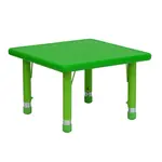 Flash Furniture YU-YCX-002-2-SQR-TBL-GREEN-GG