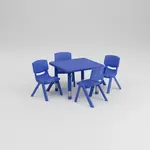 Flash Furniture YU-YCX-0023-2-SQR-TBL-BLUE-E-GG