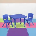 Flash Furniture YU-YCX-0023-2-SQR-TBL-BLUE-R-GG