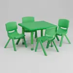 Flash Furniture YU-YCX-0023-2-SQR-TBL-GREEN-E-GG