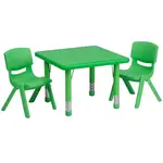 Flash Furniture YU-YCX-0023-2-SQR-TBL-GREEN-R-GG