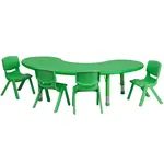 Flash Furniture YU-YCX-0043-2-MOON-TBL-GREEN-E-GG