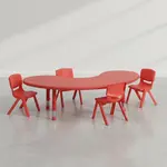 Flash Furniture YU-YCX-0043-2-MOON-TBL-RED-E-GG