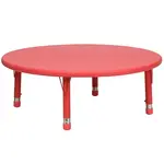 Flash Furniture YU-YCX-005-2-ROUND-TBL-RED-GG