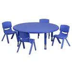 Flash Furniture YU-YCX-0053-2-ROUND-TBL-BLUE-E-GG