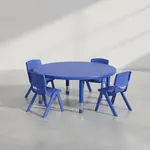 Flash Furniture YU-YCX-0053-2-ROUND-TBL-BLUE-E-GG