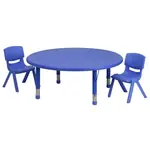 Flash Furniture YU-YCX-0053-2-ROUND-TBL-BLUE-R-GG