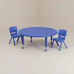 Flash Furniture YU-YCX-0053-2-ROUND-TBL-BLUE-R-GG