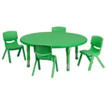 Flash Furniture YU-YCX-0053-2-ROUND-TBL-GREEN-E-GG