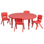 Flash Furniture YU-YCX-0053-2-ROUND-TBL-RED-E-GG