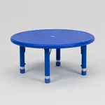 Flash Furniture YU-YCX-007-2-ROUND-TBL-BLUE-GG