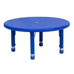 Flash Furniture YU-YCX-007-2-ROUND-TBL-BLUE-GG