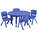 Flash Furniture YU-YCX-0073-2-ROUND-TBL-BLUE-E-GG