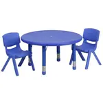 Flash Furniture YU-YCX-0073-2-ROUND-TBL-BLUE-R-GG
