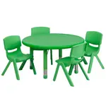 Flash Furniture YU-YCX-0073-2-ROUND-TBL-GREEN-E-GG