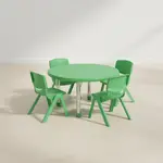 Flash Furniture YU-YCX-0073-2-ROUND-TBL-GREEN-E-GG