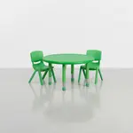 Flash Furniture YU-YCX-0073-2-ROUND-TBL-GREEN-R-GG