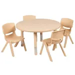 Flash Furniture YU-YCX-0073-2-ROUND-TBL-NAT-E-GG