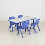 Flash Furniture YU-YCY-060-0034-RECT-TBL-BLUE-GG